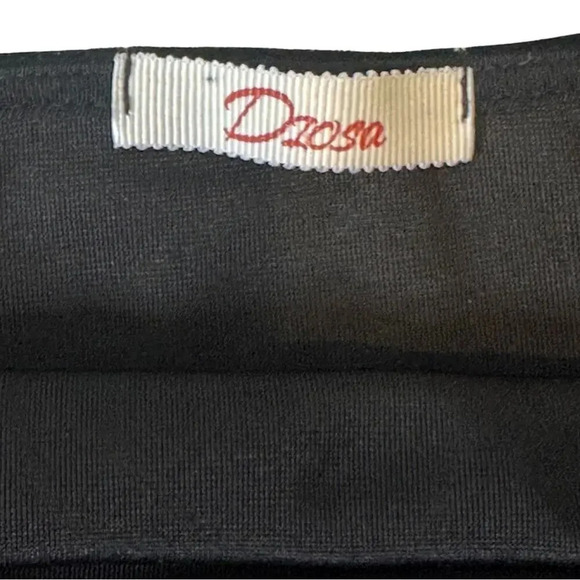 Women’s Black Backless Velvet Floor Length Dress with Slits Size Small - Picture 9 of 10